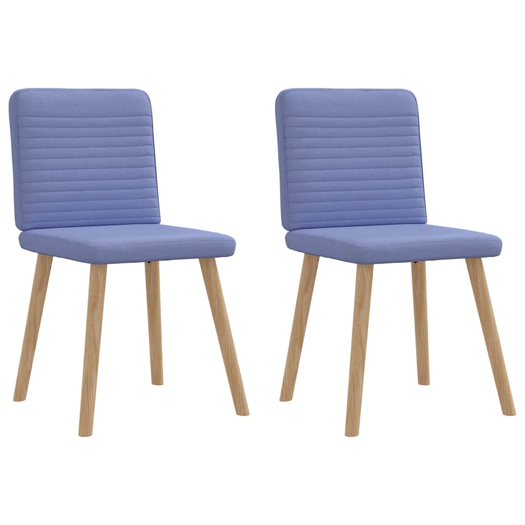 Eetkamerstoelen 2 st stof jeansblauw is nu te koop bij PeponiXL, paradijselijk wonen!