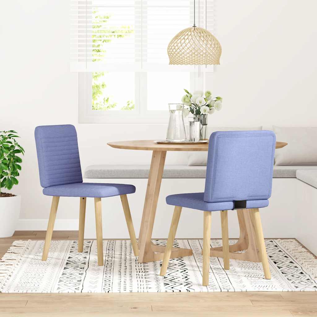 Eetkamerstoelen 2 st stof jeansblauw is nu te koop bij PeponiXL, paradijselijk wonen!