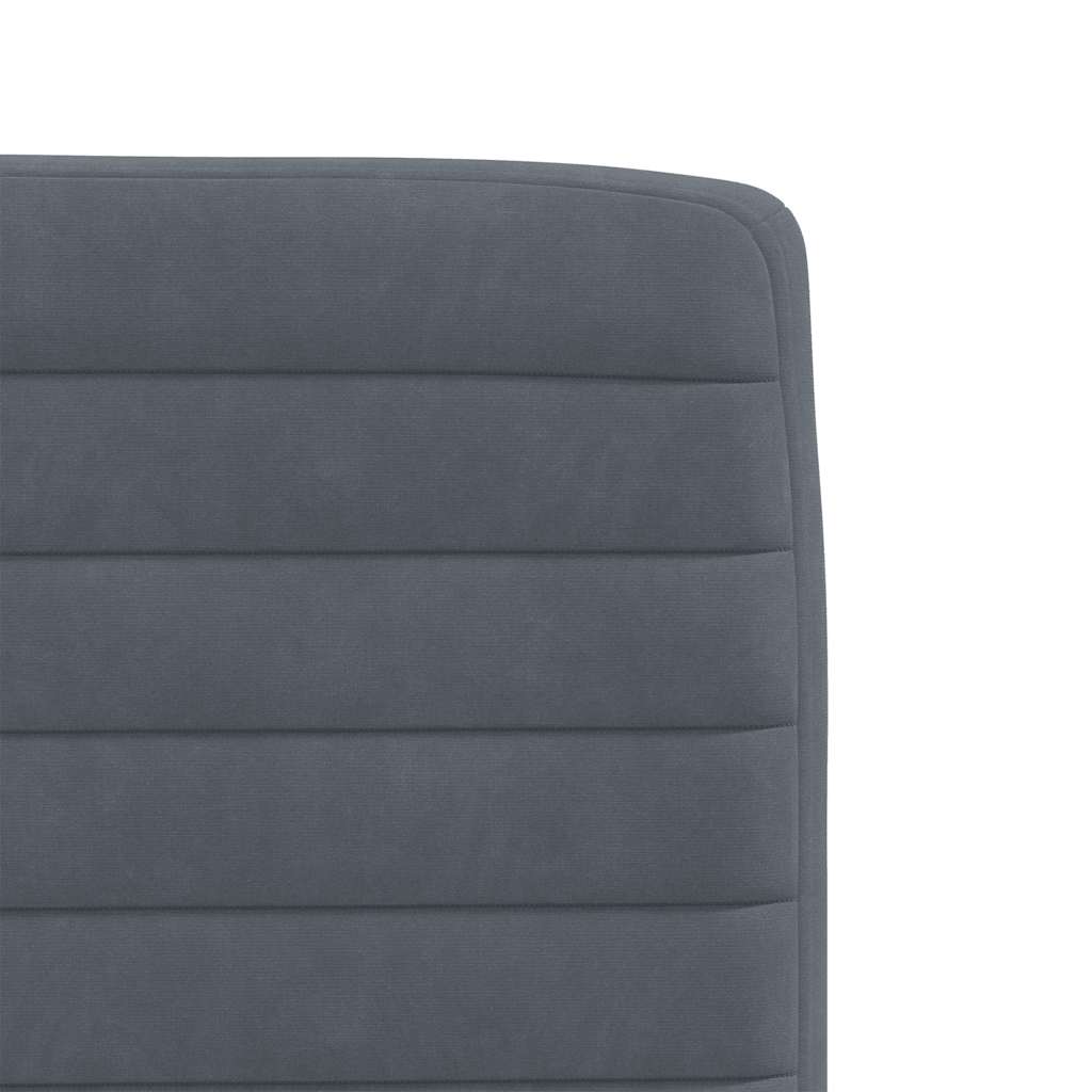 Eetkamerstoelen 2 st fluweel donkergrijs is nu te koop bij PeponiXL, paradijselijk wonen!