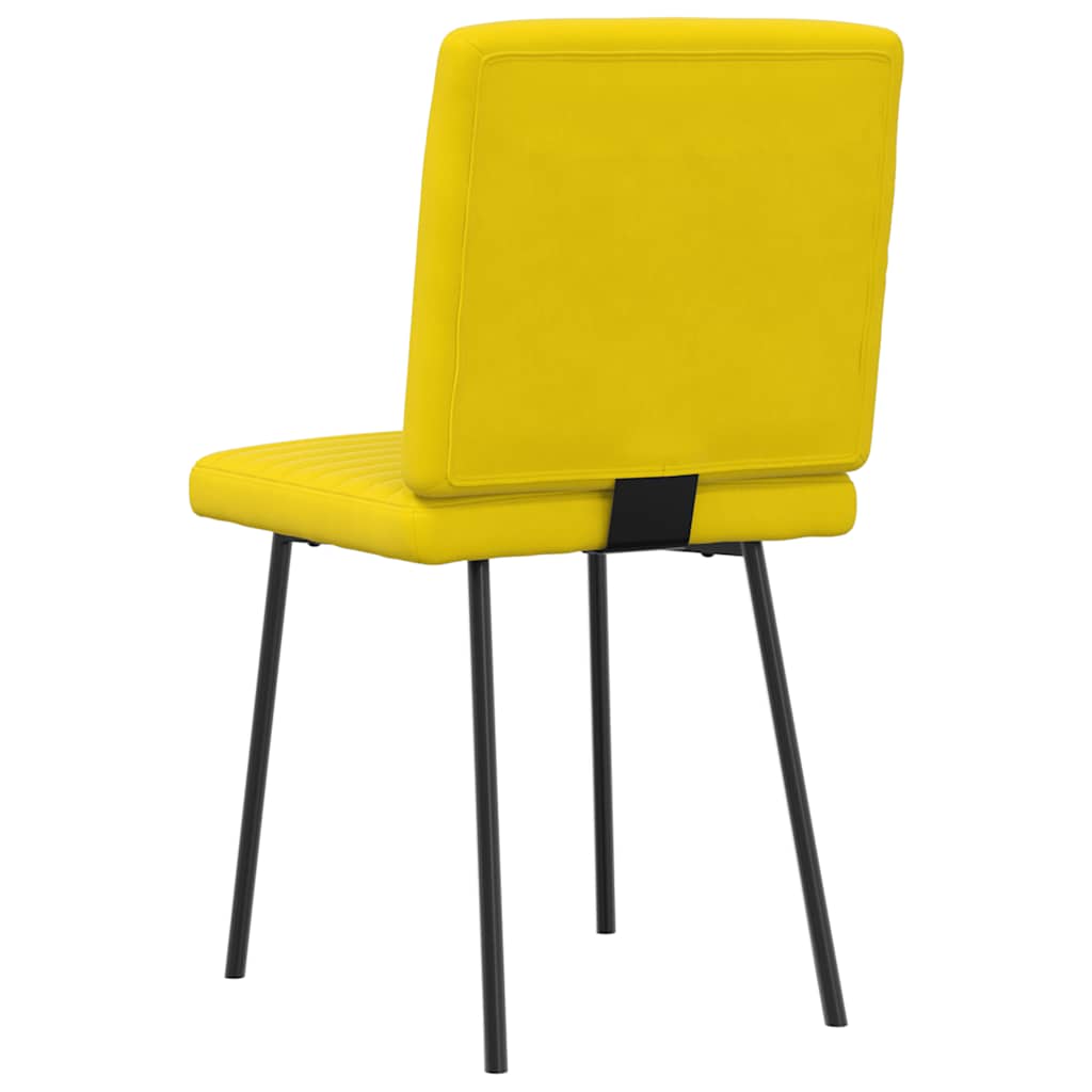 Eetkamerstoelen 2 st fluweel geel is nu te koop bij PeponiXL, paradijselijk wonen!