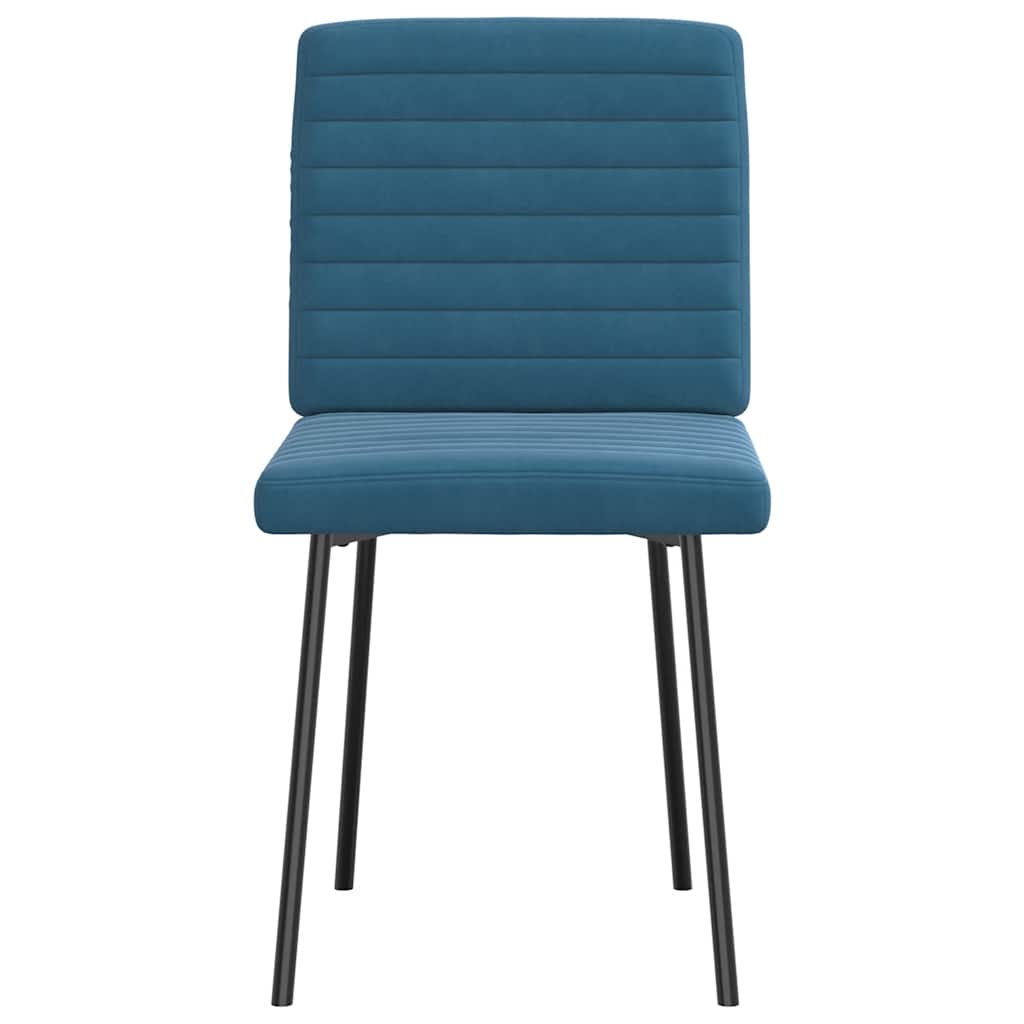 Eetkamerstoelen 2 st fluweel blauw is nu te koop bij PeponiXL, paradijselijk wonen!