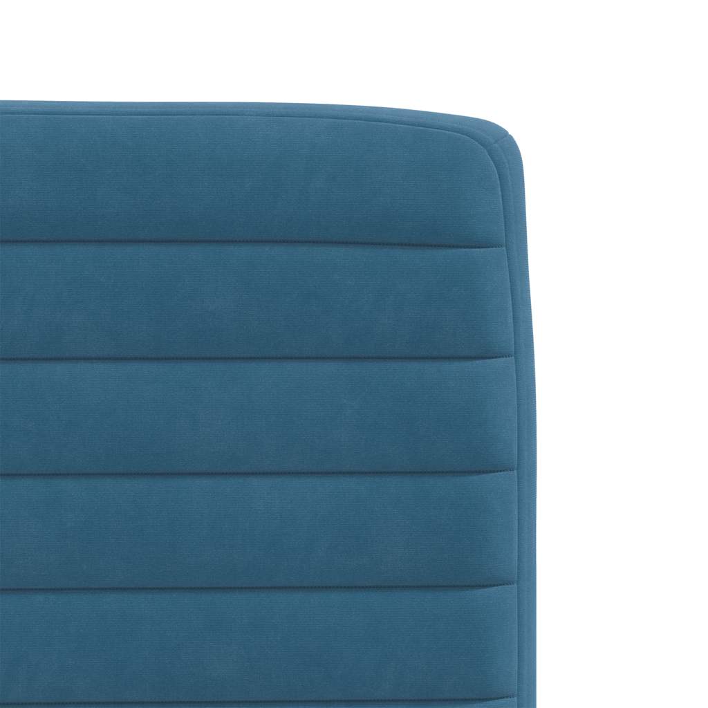 Eetkamerstoelen 2 st fluweel blauw is nu te koop bij PeponiXL, paradijselijk wonen!