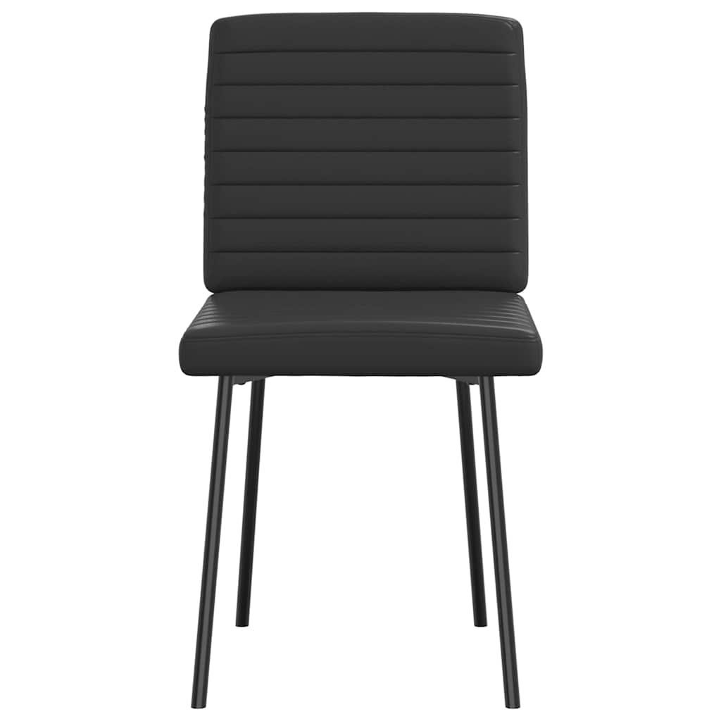 Eetkamerstoelen 2 st kunstleer zwart is nu te koop bij PeponiXL, paradijselijk wonen!