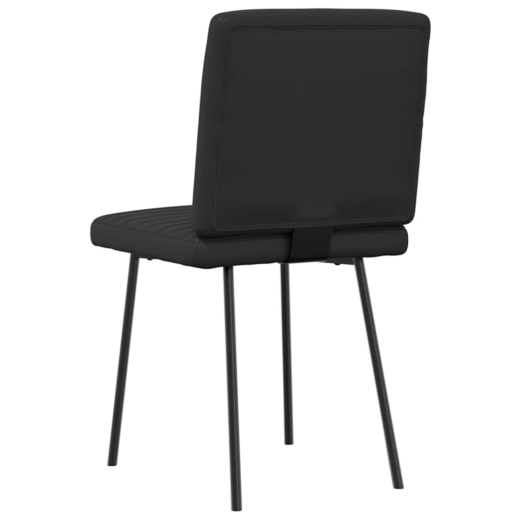 Eetkamerstoelen 2 st kunstleer zwart is nu te koop bij PeponiXL, paradijselijk wonen!