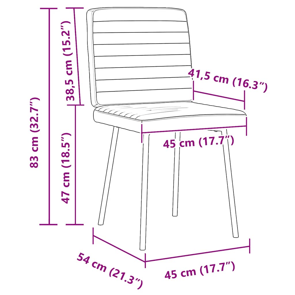 Eetkamerstoelen 2 st kunstleer zwart is nu te koop bij PeponiXL, paradijselijk wonen!