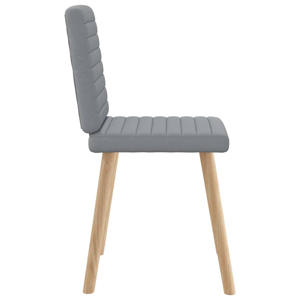 Eetkamerstoelen 2 st stof lichtgrijs is nu te koop bij PeponiXL, paradijselijk wonen!