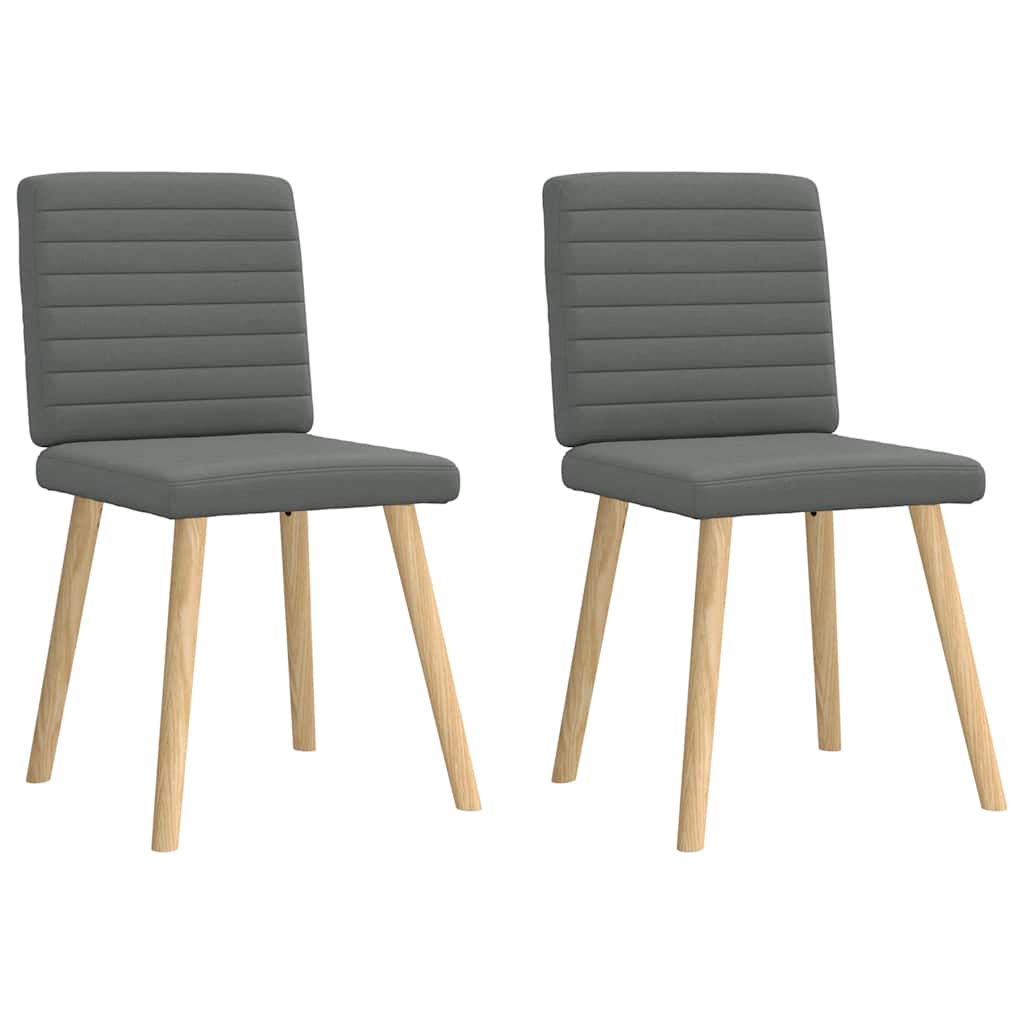Eetkamerstoelen 2 st stof donkergrijs is nu te koop bij PeponiXL, paradijselijk wonen!