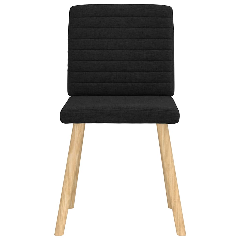 Eetkamerstoelen 2 st stof zwart is nu te koop bij PeponiXL, paradijselijk wonen!