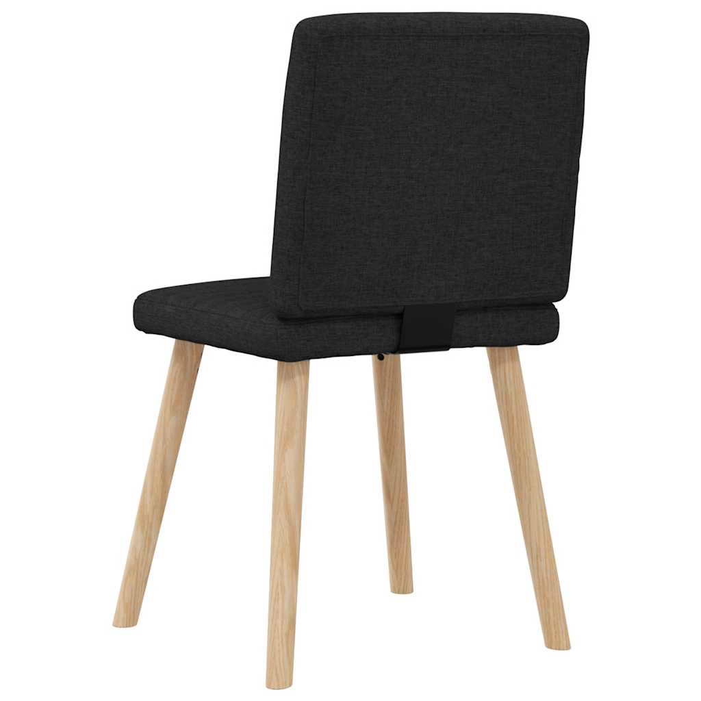 Eetkamerstoelen 2 st stof zwart is nu te koop bij PeponiXL, paradijselijk wonen!