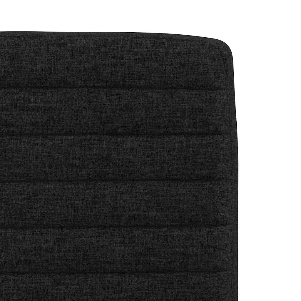 Eetkamerstoelen 2 st stof zwart is nu te koop bij PeponiXL, paradijselijk wonen!