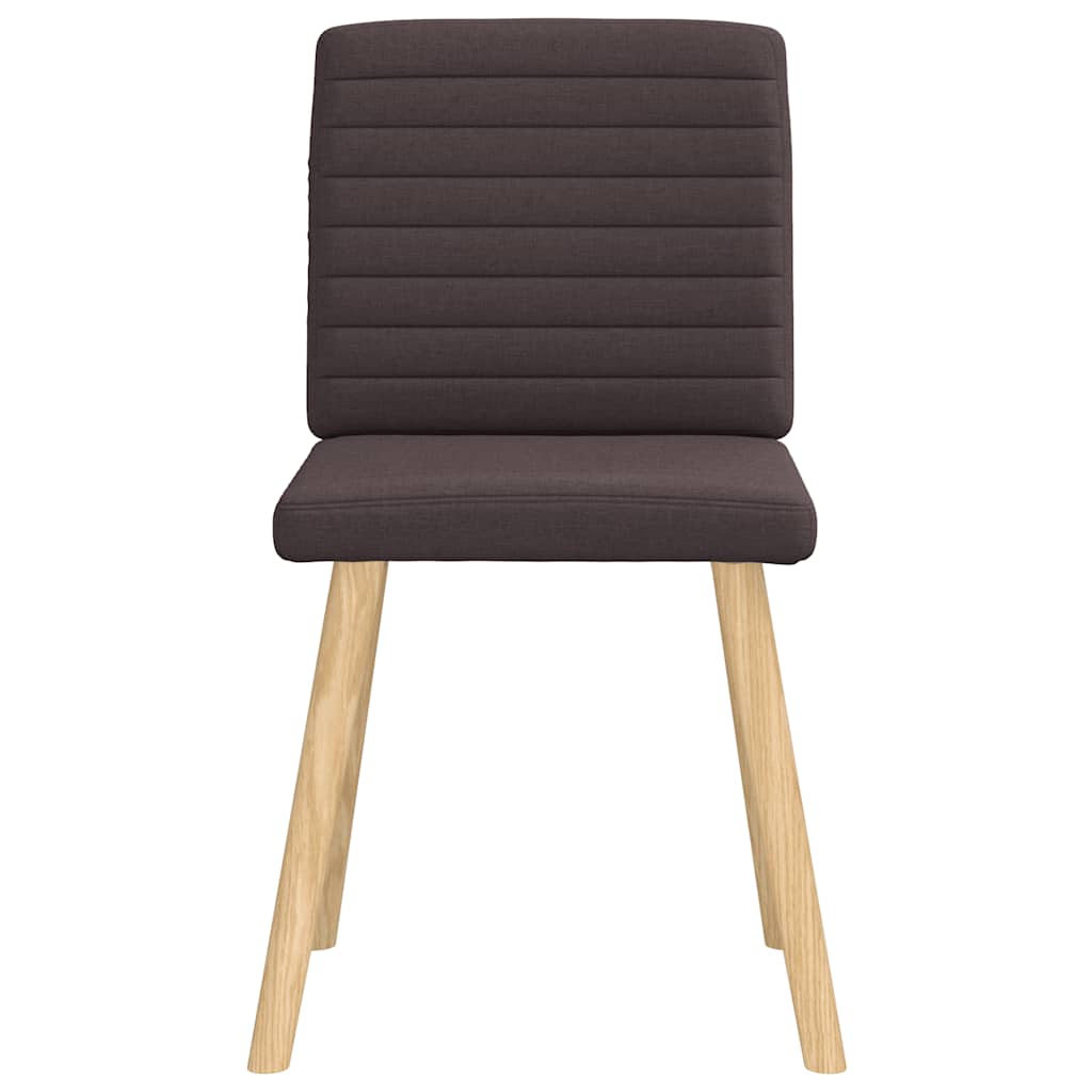 Eetkamerstoelen 2 st stof donkerbruin is nu te koop bij PeponiXL, paradijselijk wonen!