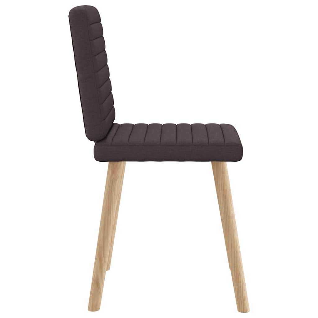 Eetkamerstoelen 2 st stof donkerbruin is nu te koop bij PeponiXL, paradijselijk wonen!