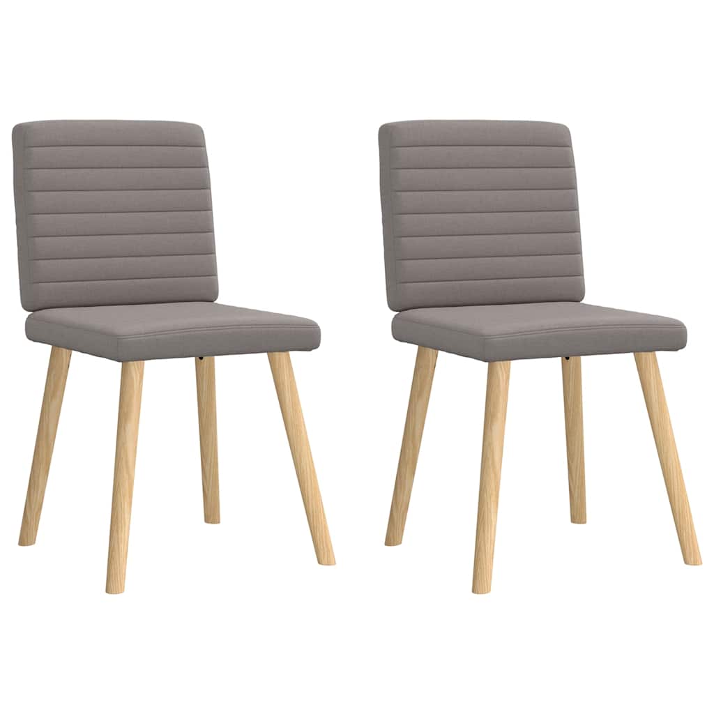 Eetkamerstoelen draaibaar 2 st stof taupe is nu te koop bij PeponiXL, paradijselijk wonen!