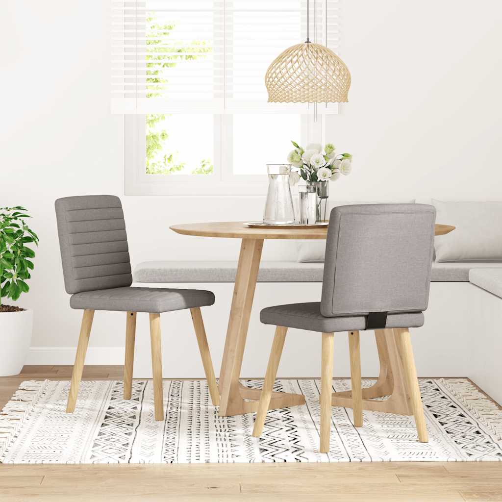 Eetkamerstoelen draaibaar 2 st stof taupe is nu te koop bij PeponiXL, paradijselijk wonen!