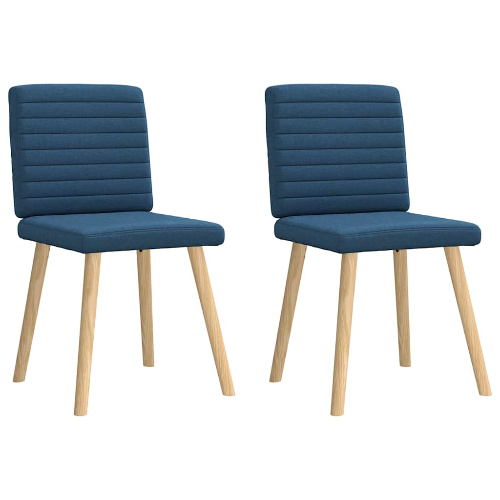 Eetkamerstoelen 2 st stof blauw is nu te koop bij PeponiXL, paradijselijk wonen!