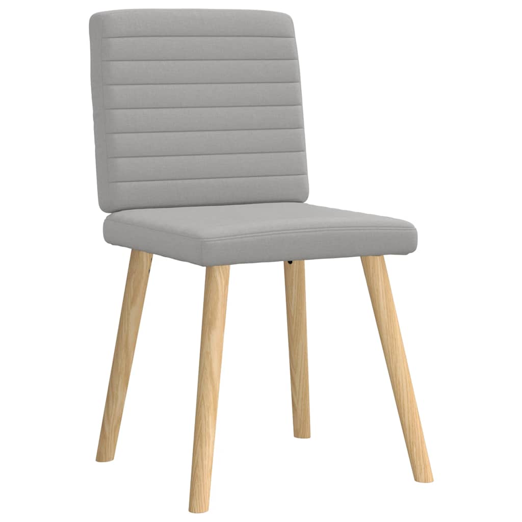 Eetkamerstoelen 2 st stof wolk grijs is nu te koop bij PeponiXL, paradijselijk wonen!