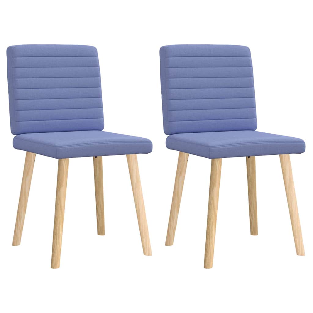 Eetkamerstoelen 2 st stof jeansblauw is nu te koop bij PeponiXL, paradijselijk wonen!