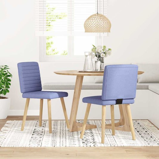 Eetkamerstoelen 2 st stof jeansblauw is nu te koop bij PeponiXL, paradijselijk wonen!