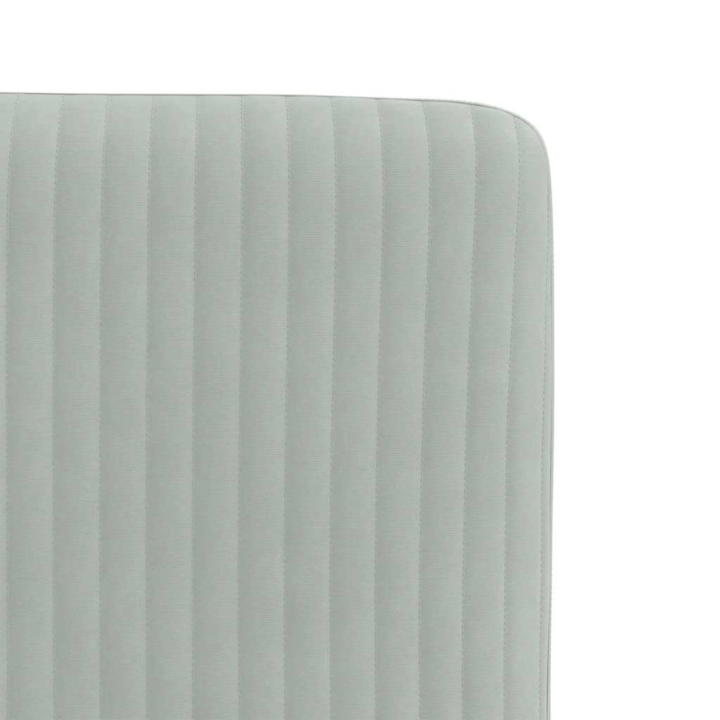 Eetkamerstoelen 2 st fluweel lichtgrijs is nu te koop bij PeponiXL, paradijselijk wonen!
