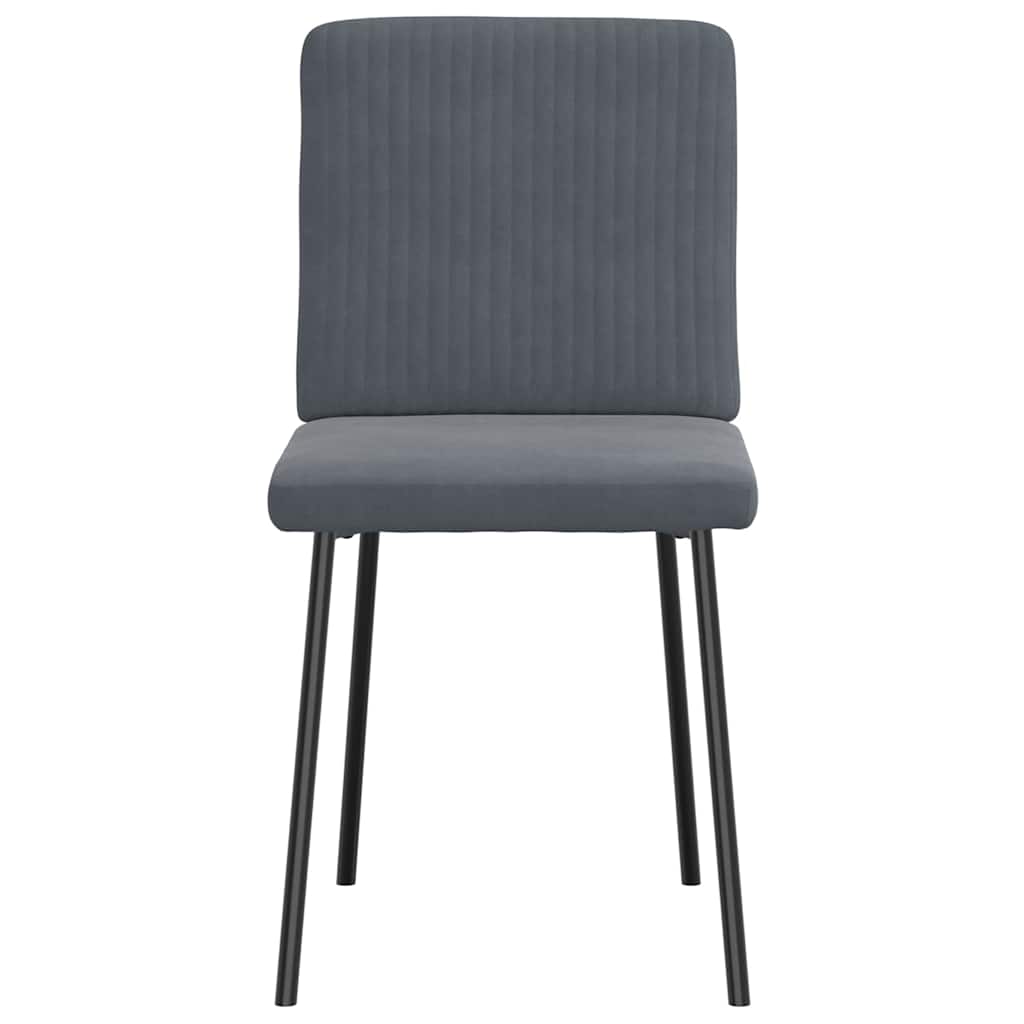 Eetkamerstoelen 2 st fluweel donkergrijs is nu te koop bij PeponiXL, paradijselijk wonen!
