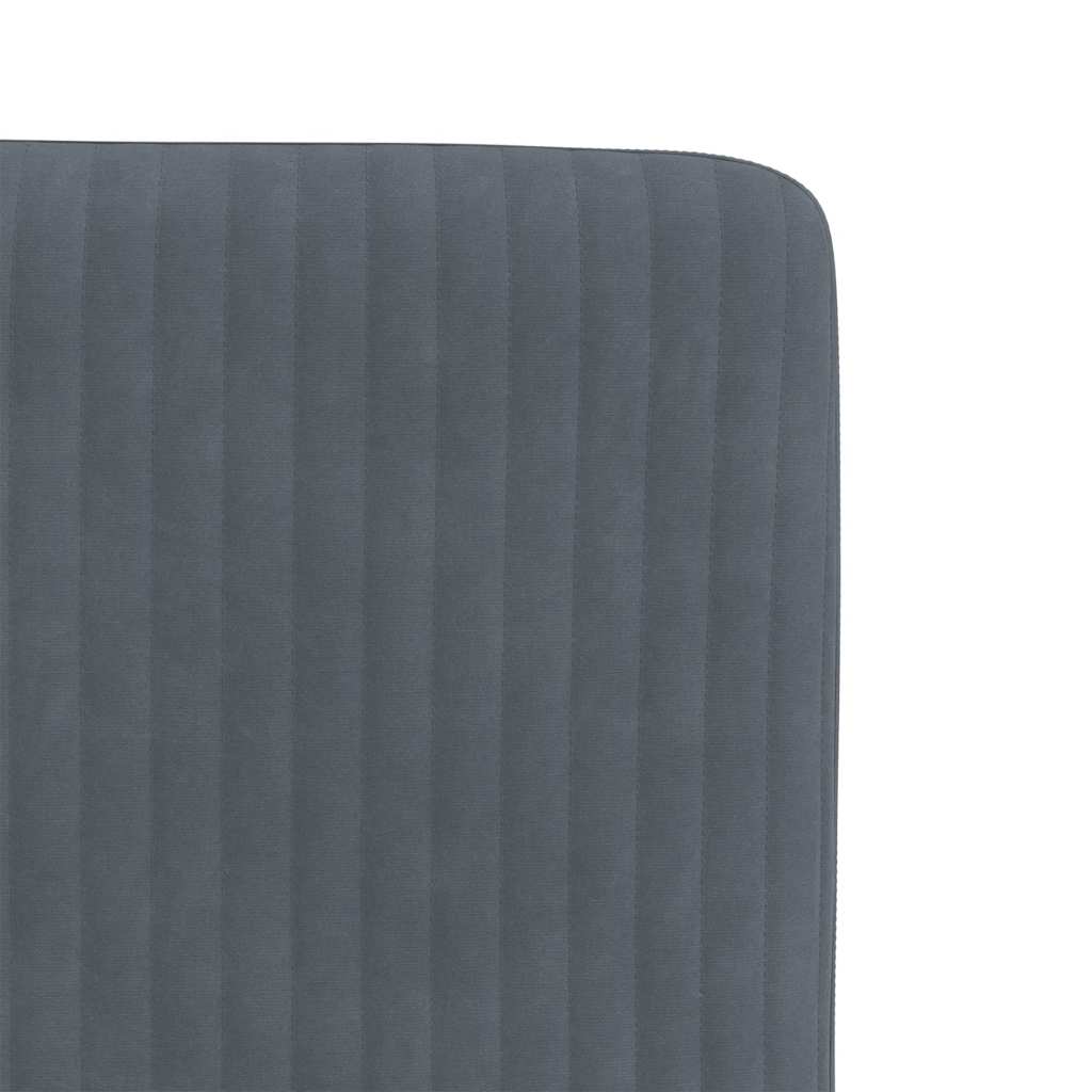 Eetkamerstoelen 2 st fluweel donkergrijs is nu te koop bij PeponiXL, paradijselijk wonen!