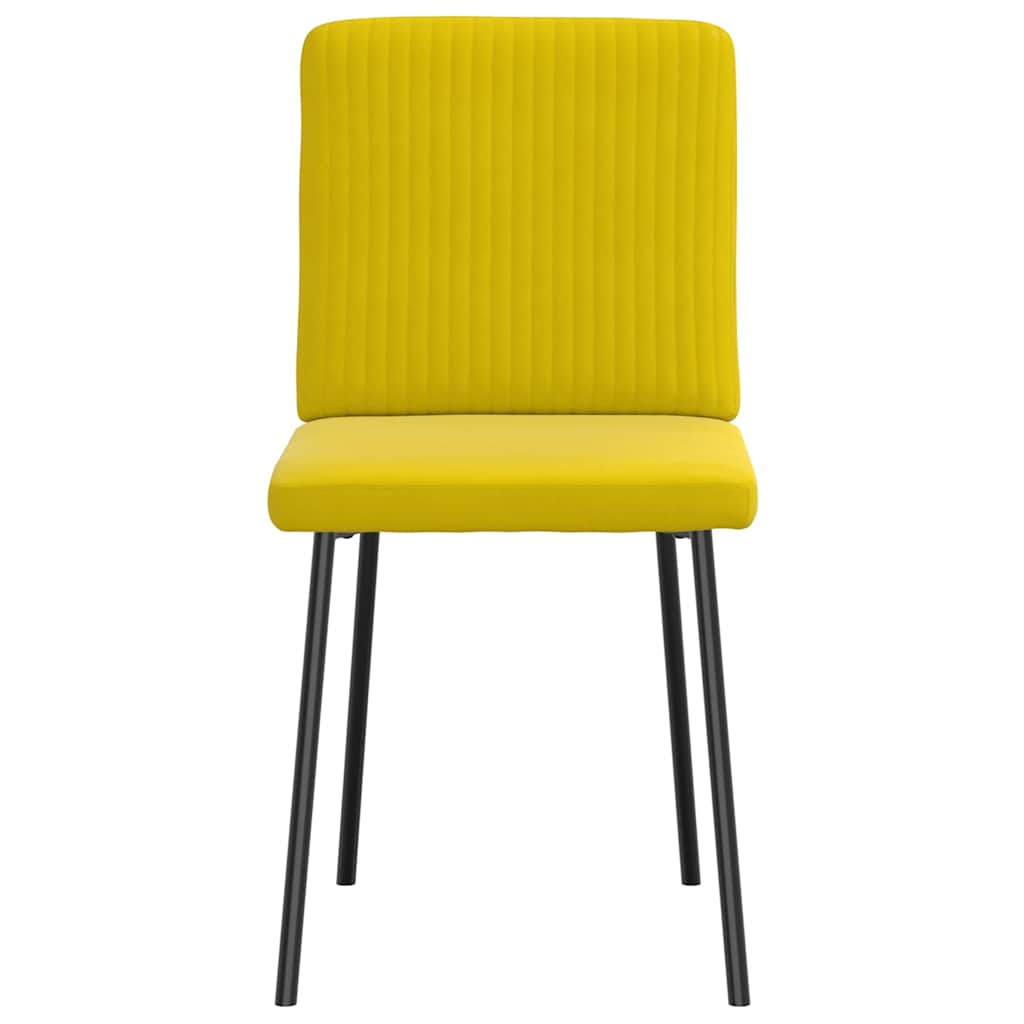 Eetkamerstoelen 2 st fluweel geel is nu te koop bij PeponiXL, paradijselijk wonen!