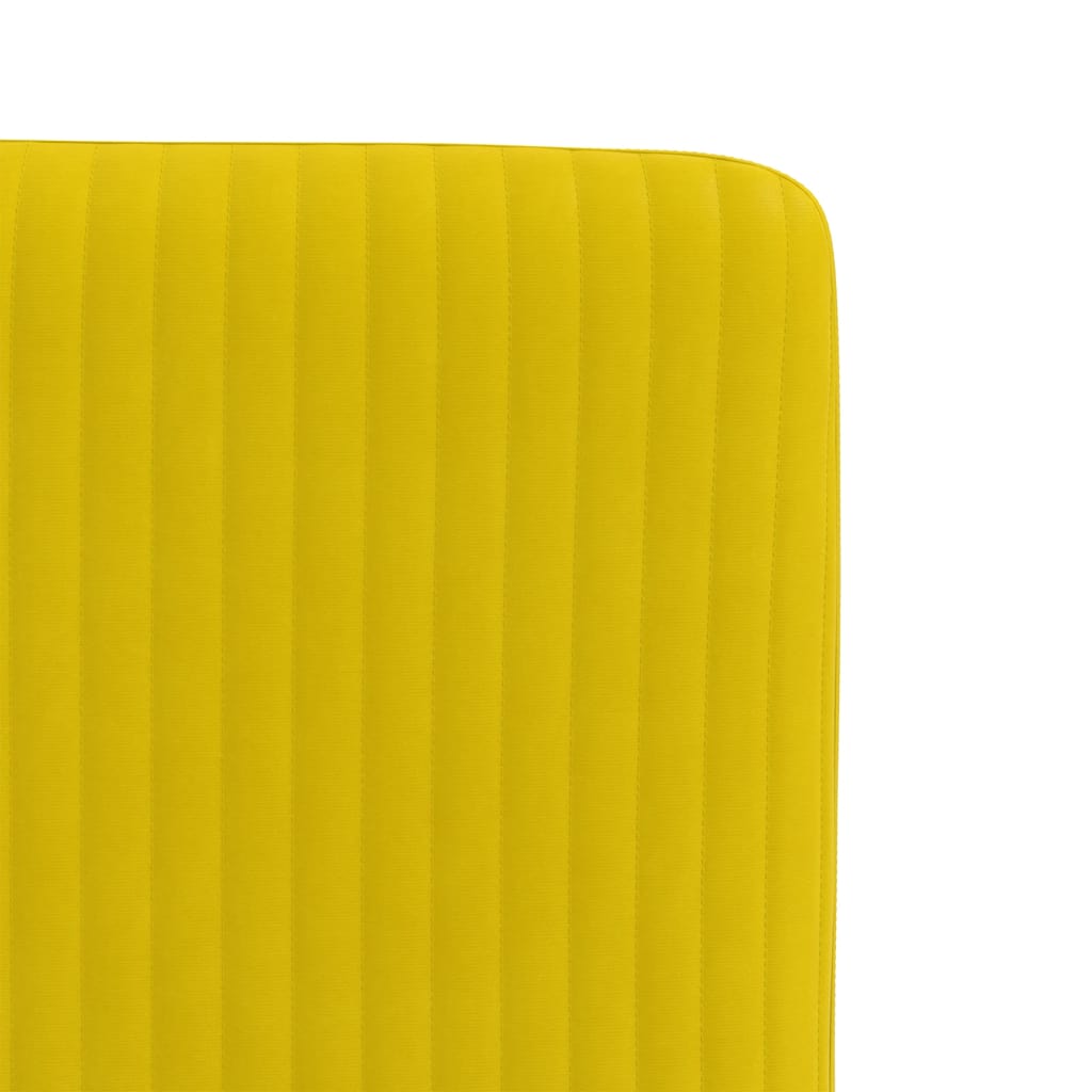 Eetkamerstoelen 2 st fluweel geel is nu te koop bij PeponiXL, paradijselijk wonen!