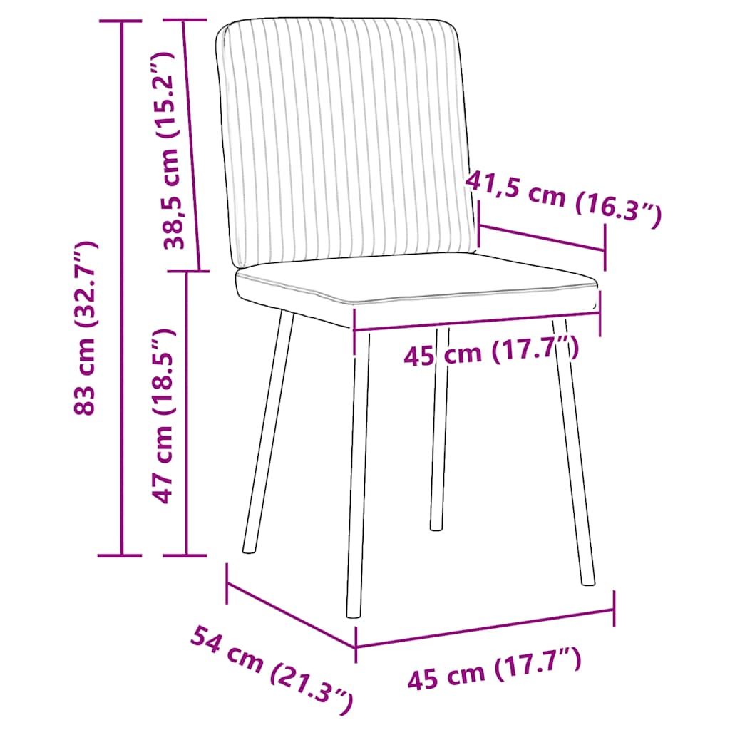 Eetkamerstoelen 2 st fluweel geel is nu te koop bij PeponiXL, paradijselijk wonen!