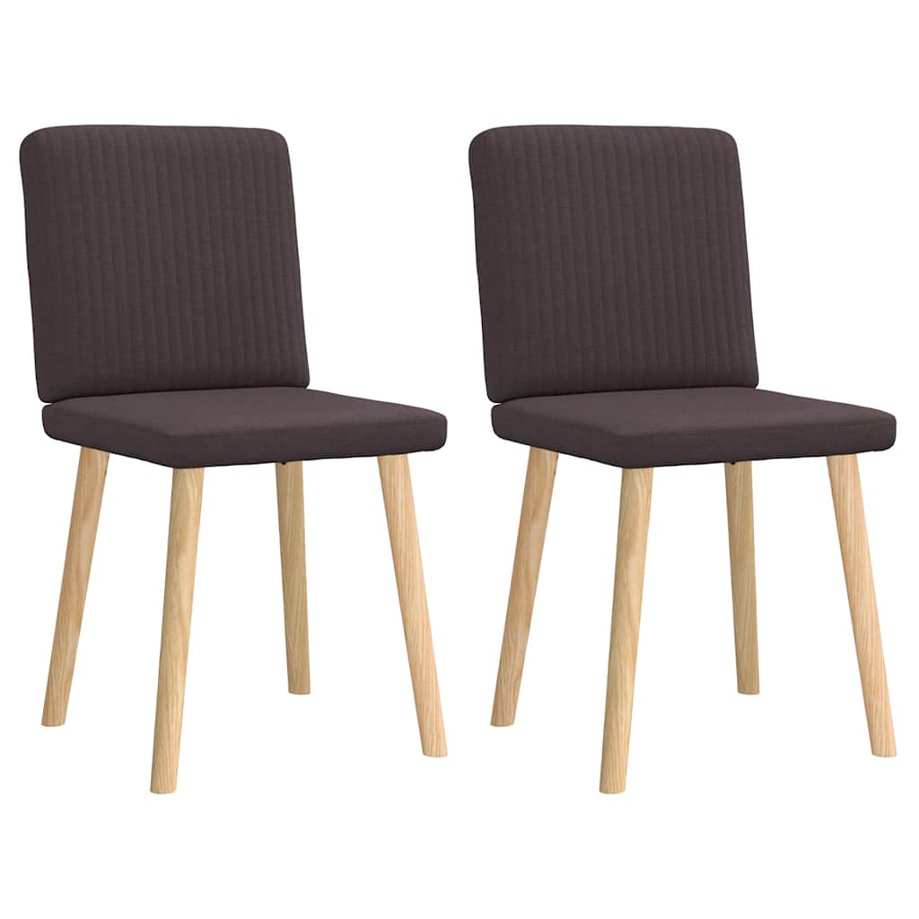 Eetkamerstoelen 2 st stof donkerbruin is nu te koop bij PeponiXL, paradijselijk wonen!