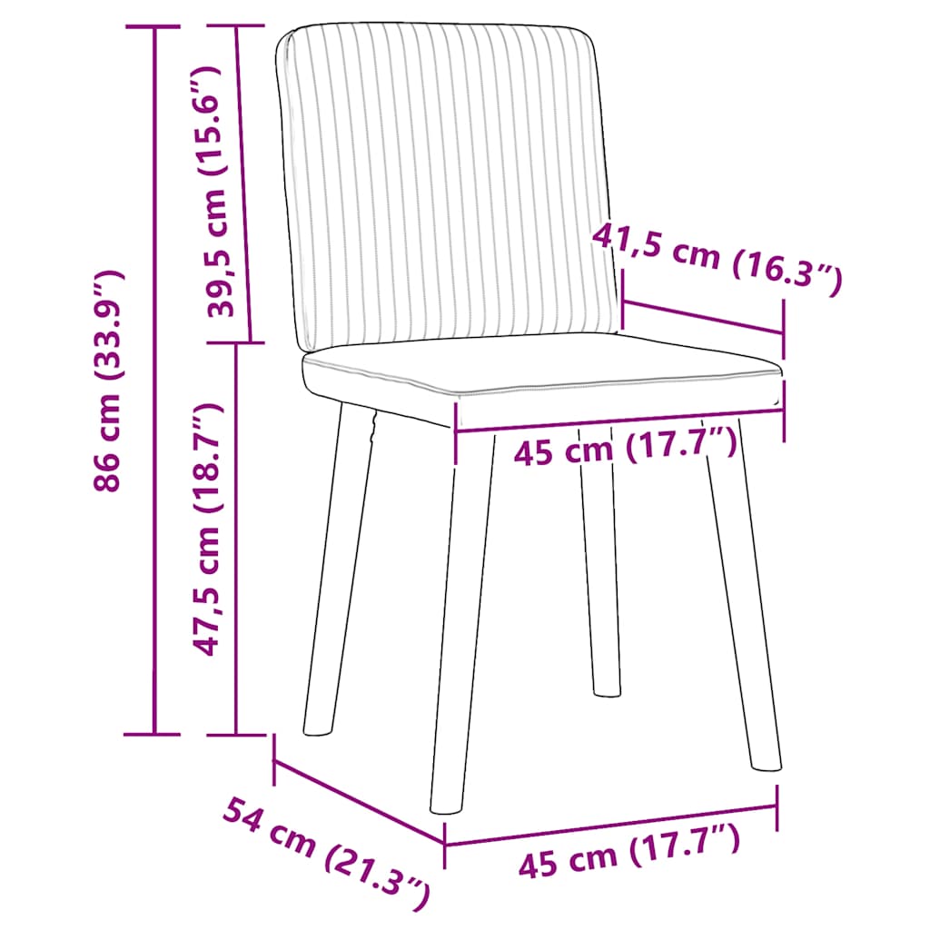 Eetkamerstoelen 2 st stof donkerbruin is nu te koop bij PeponiXL, paradijselijk wonen!