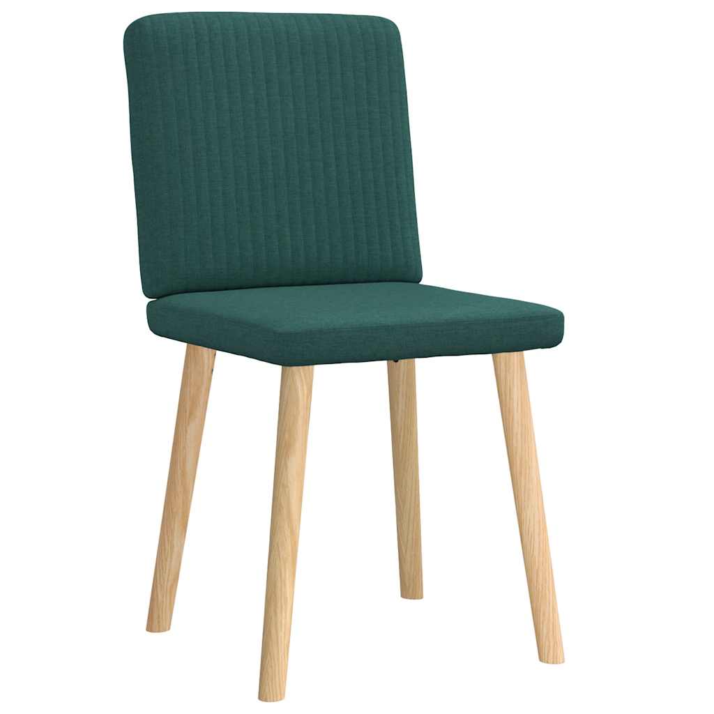 Eetkamerstoelen 2 st stof donkergroen is nu te koop bij PeponiXL, paradijselijk wonen!