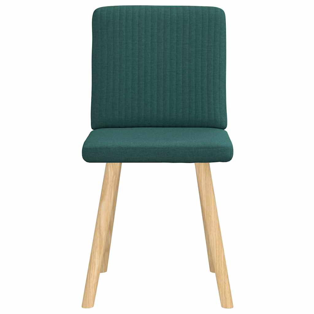 Eetkamerstoelen 2 st stof donkergroen is nu te koop bij PeponiXL, paradijselijk wonen!