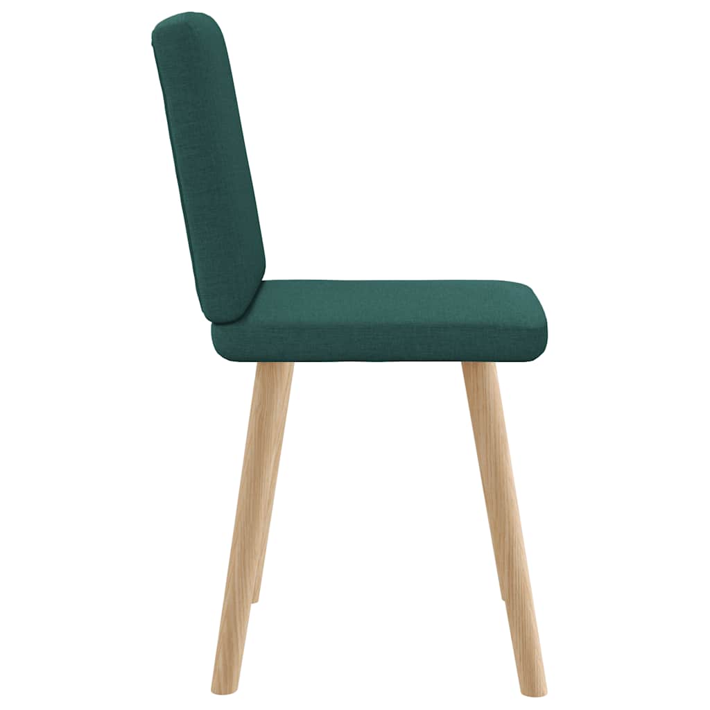 Eetkamerstoelen 2 st stof donkergroen is nu te koop bij PeponiXL, paradijselijk wonen!