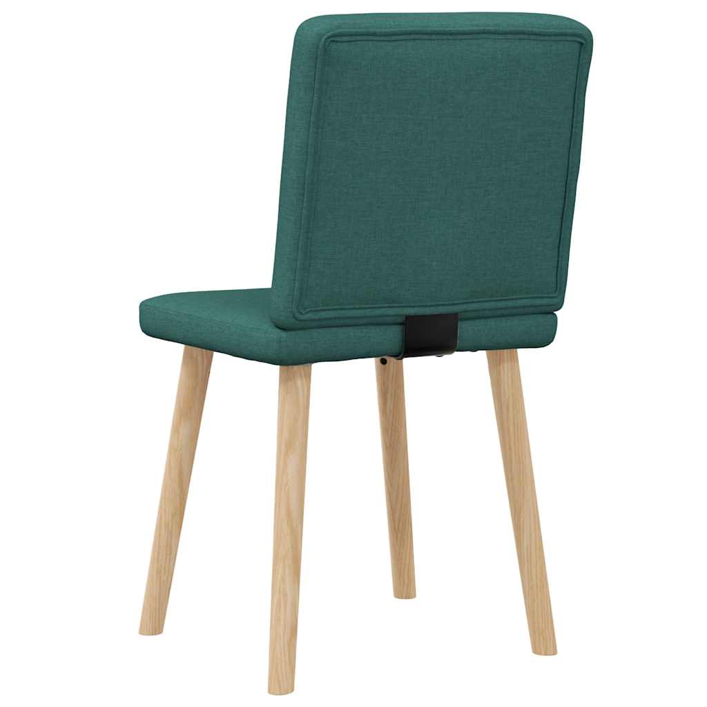 Eetkamerstoelen 2 st stof donkergroen is nu te koop bij PeponiXL, paradijselijk wonen!