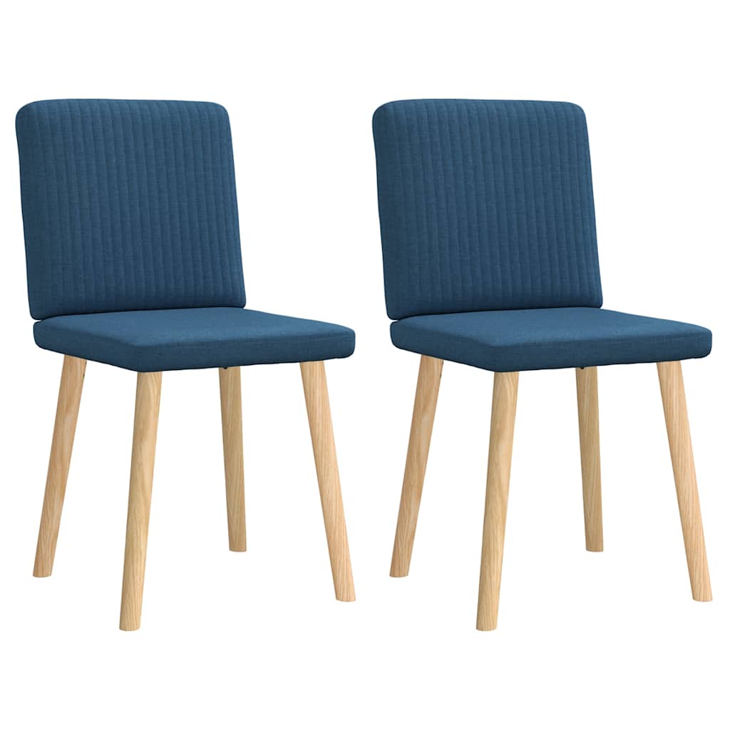 Eetkamerstoelen 2 st stof blauw is nu te koop bij PeponiXL, paradijselijk wonen!