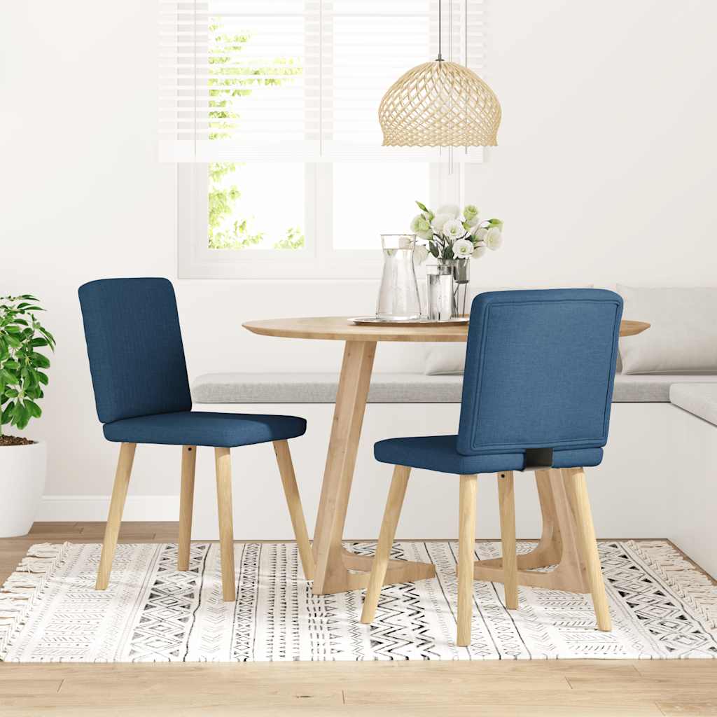 Eetkamerstoelen 2 st stof blauw is nu te koop bij PeponiXL, paradijselijk wonen!