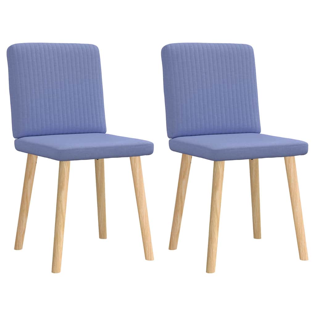 Eetkamerstoelen 2 st stof jeansblauw is nu te koop bij PeponiXL, paradijselijk wonen!