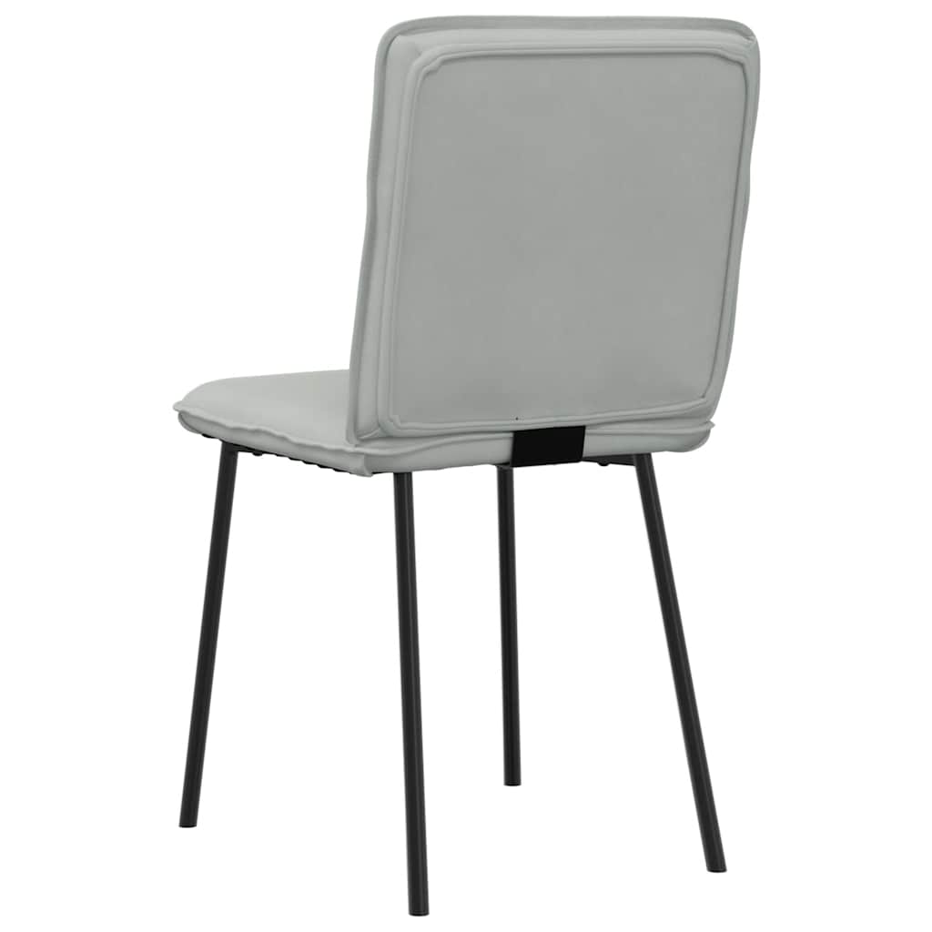 Eetkamerstoelen 2 st fluweel lichtgrijs is nu te koop bij PeponiXL, paradijselijk wonen!