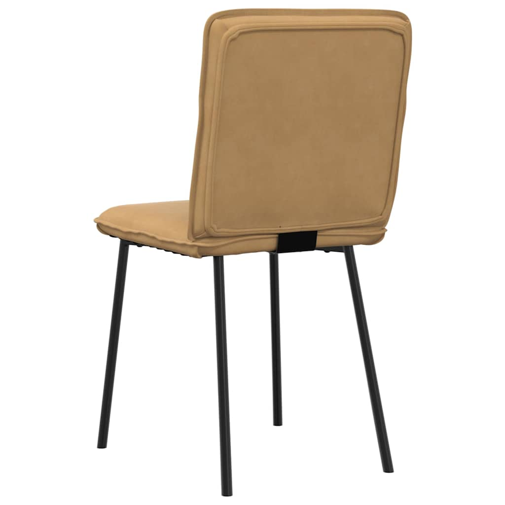 Eetkamerstoelen 2 st fluweel bruin is nu te koop bij PeponiXL, paradijselijk wonen!