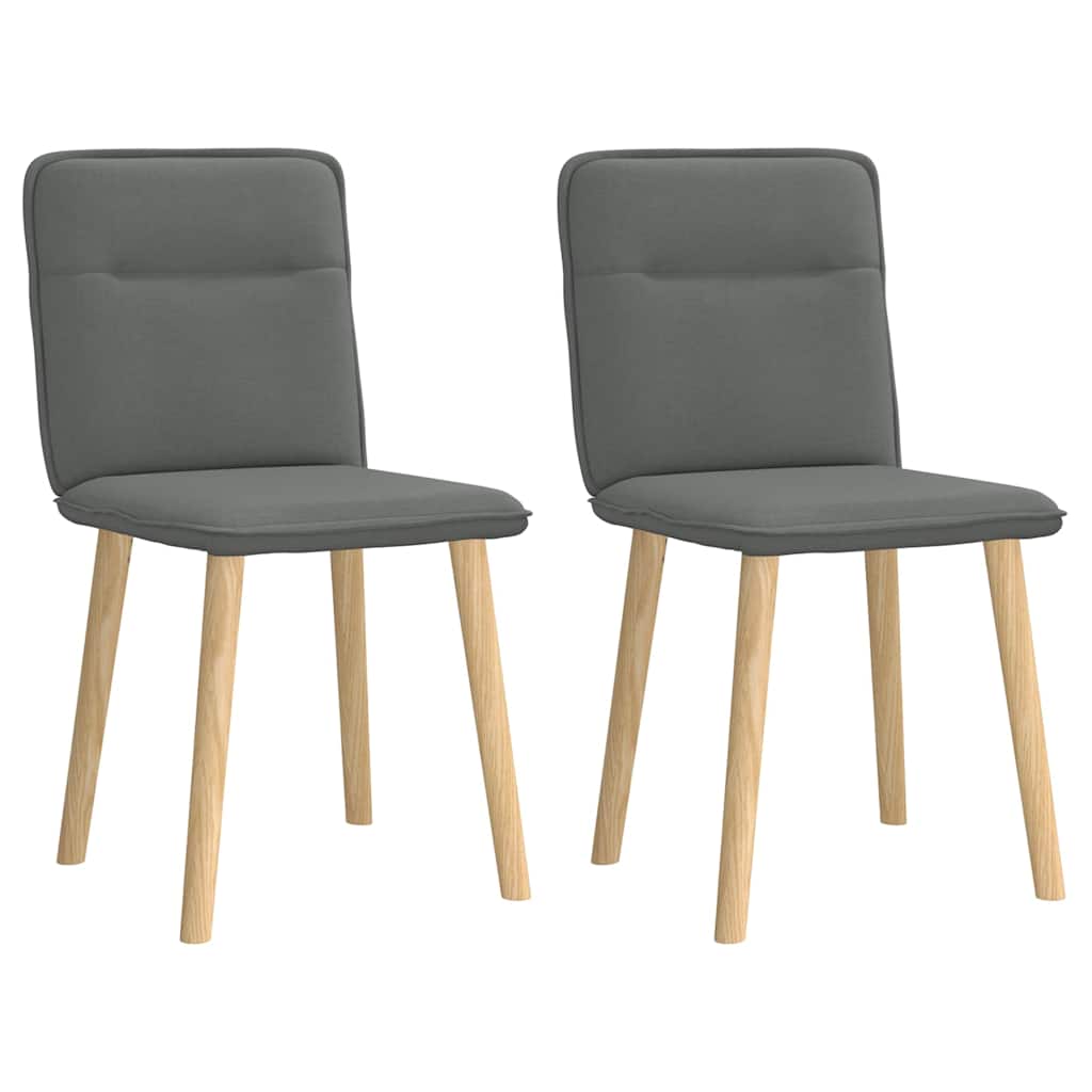 Eetkamerstoelen 2 st stof donkergrijs is nu te koop bij PeponiXL, paradijselijk wonen!