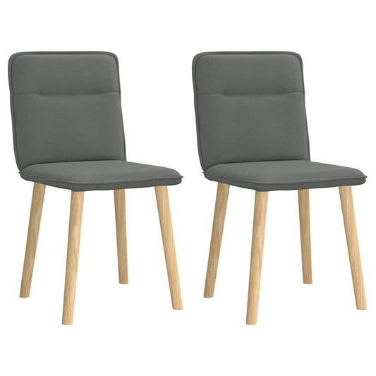 Eetkamerstoelen 2 st stof donkergrijs is nu te koop bij PeponiXL, paradijselijk wonen!