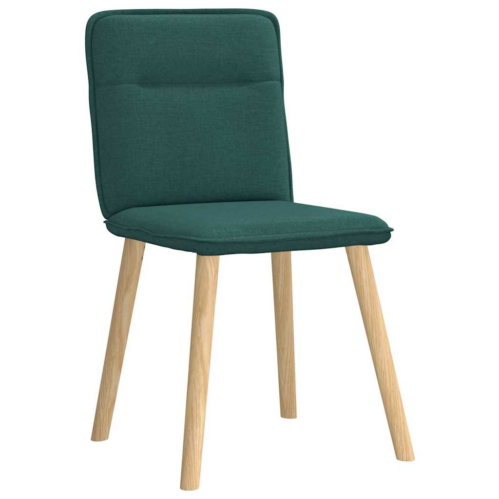 Eetkamerstoelen 2 st stof donkergroen is nu te koop bij PeponiXL, paradijselijk wonen!