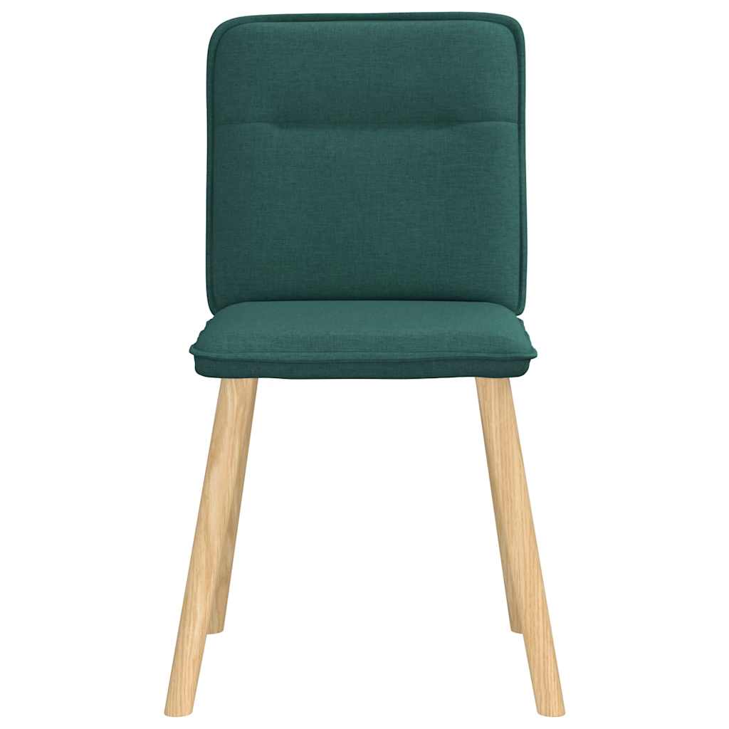 Eetkamerstoelen 2 st stof donkergroen is nu te koop bij PeponiXL, paradijselijk wonen!