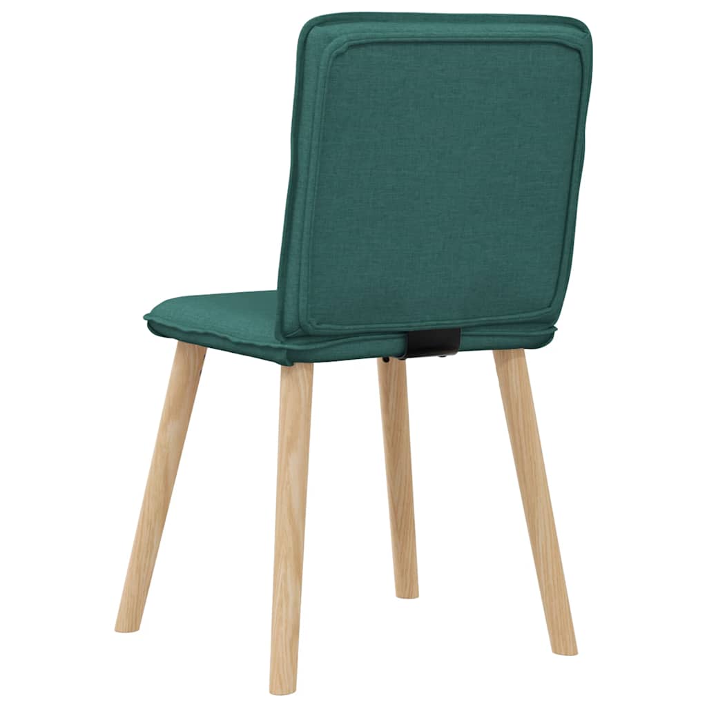 Eetkamerstoelen 2 st stof donkergroen is nu te koop bij PeponiXL, paradijselijk wonen!