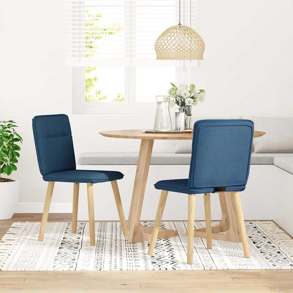 Eetkamerstoelen 2 st stof blauw is nu te koop bij PeponiXL, paradijselijk wonen!