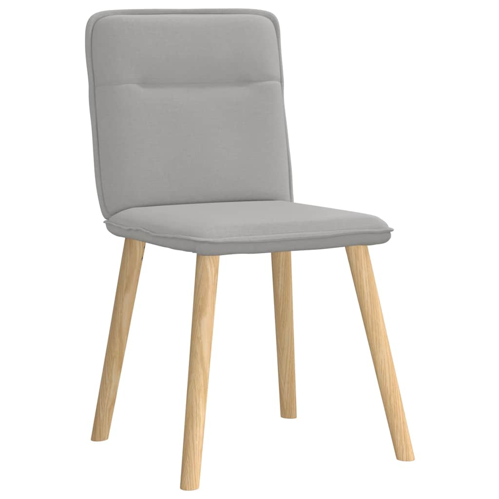 Eetkamerstoelen 2 st stof wolk grijs is nu te koop bij PeponiXL, paradijselijk wonen!