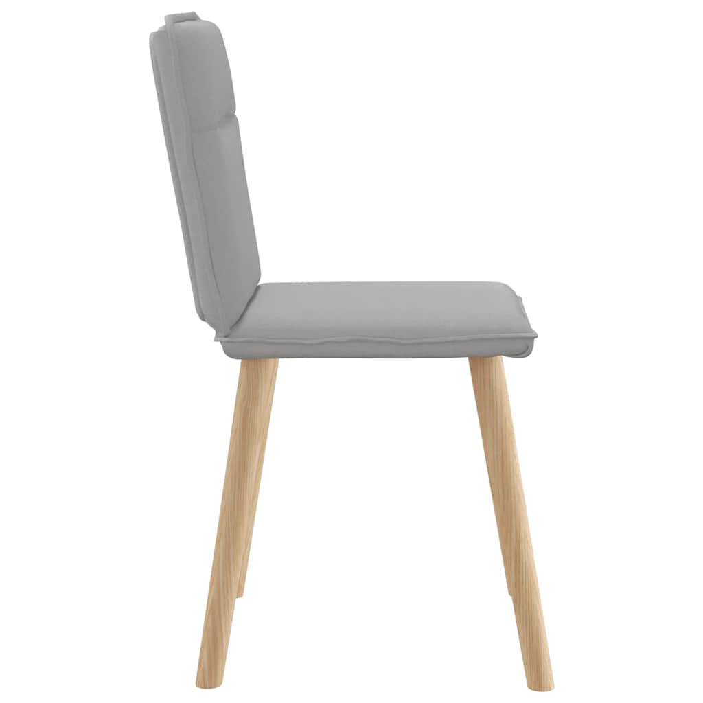 Eetkamerstoelen 2 st stof wolk grijs is nu te koop bij PeponiXL, paradijselijk wonen!