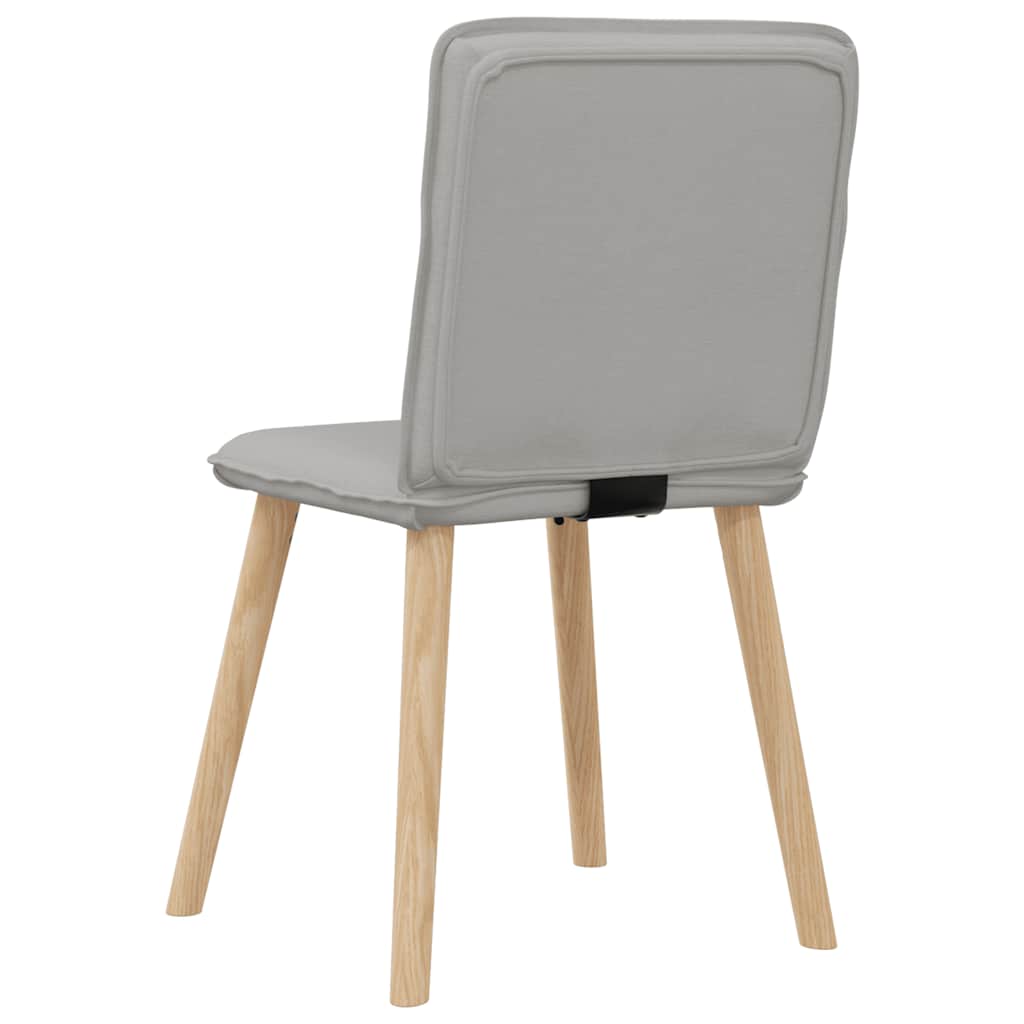 Eetkamerstoelen 2 st stof wolk grijs is nu te koop bij PeponiXL, paradijselijk wonen!