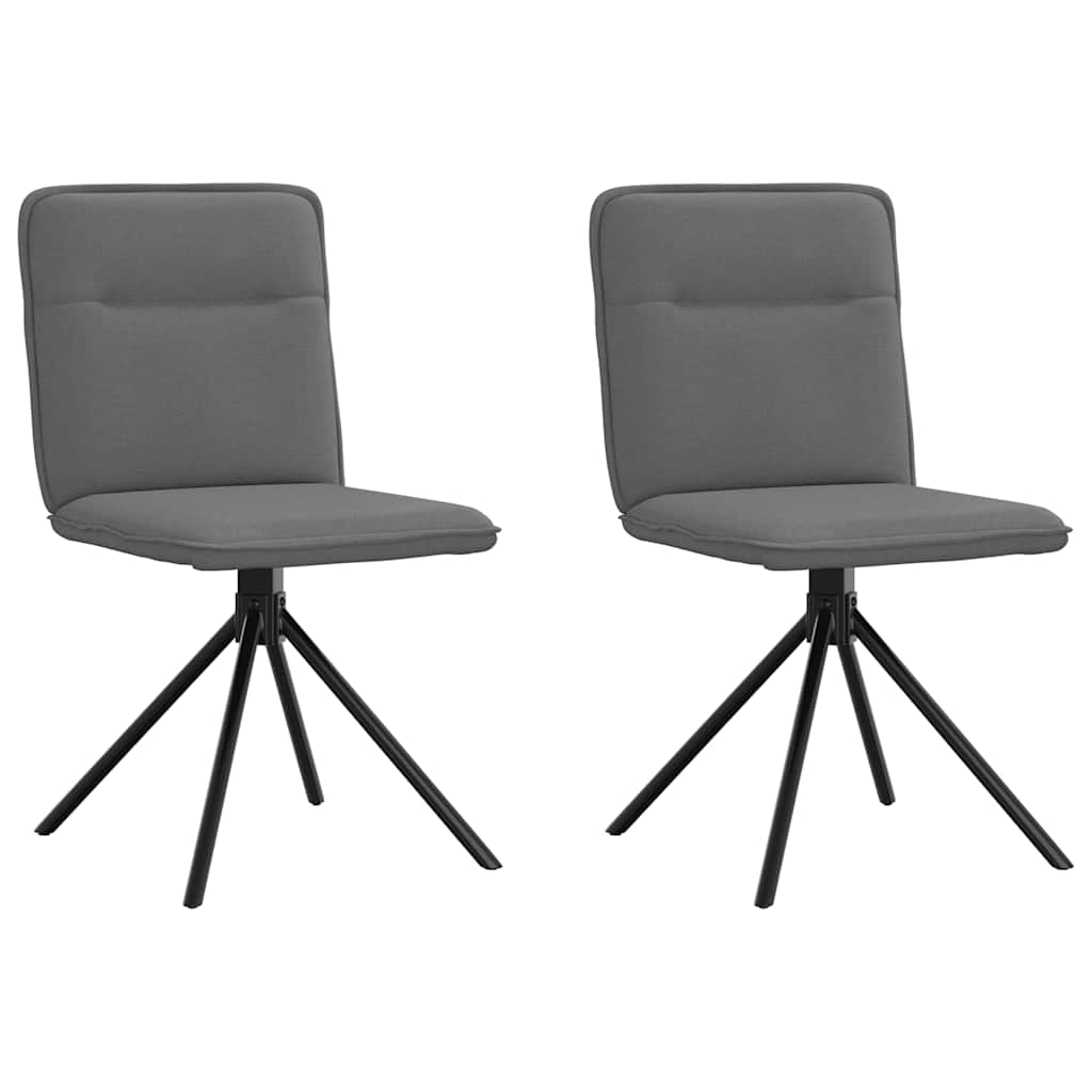 Eetkamerstoelen 2 st stof donkergrijs is nu te koop bij PeponiXL, paradijselijk wonen!