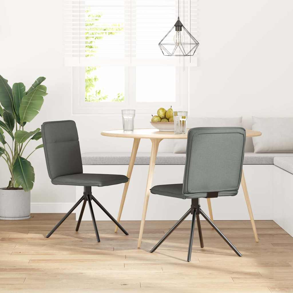 Eetkamerstoelen 2 st stof donkergrijs is nu te koop bij PeponiXL, paradijselijk wonen!